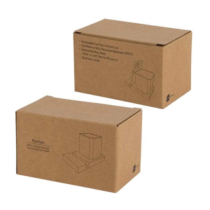 Desk Organizer Bamboo Base with Recycled Felt Cup - product view 6