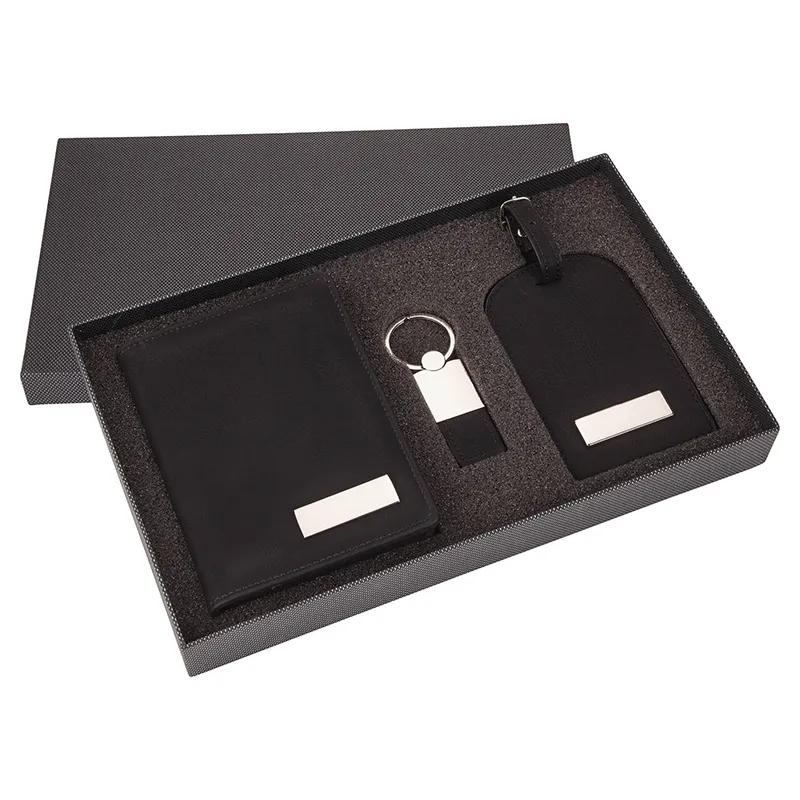 Travel Gift Set Leatherette Passport Holder Luggage Tag - product view 7