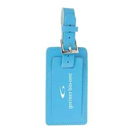 Luggage Tag Leather with Metal Buckle - 6.13 x 2.25 in - product view 2