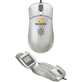 Internet Phone Mouse Combination with Headset - 2.13 x 4.25 in