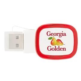 USB Hub Dual-Port with MicroSD Card Reader - 2 x 1 in