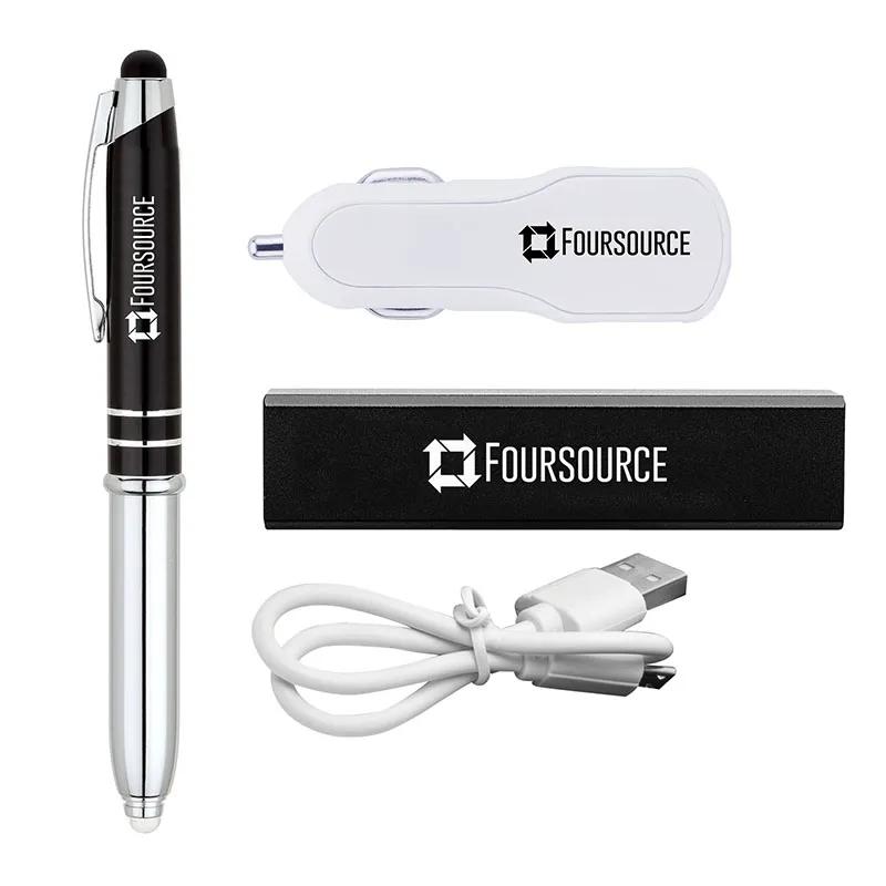 Mobile Charging Set Aluminum Power Bank 1900mAh - product view 4