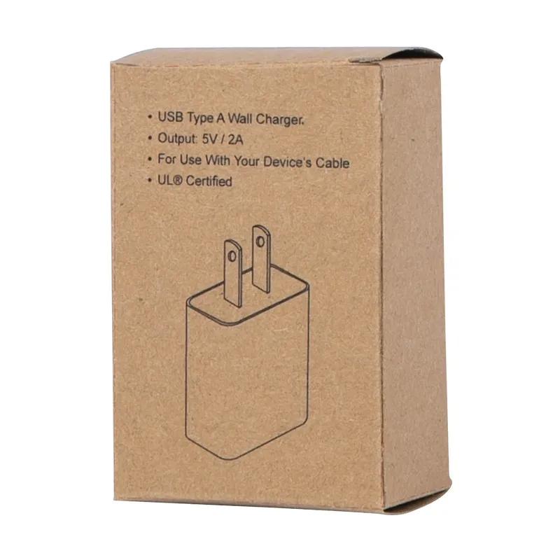 USB Wall Charger 2A UL Listed ABS - 1.6 x 2.4 in - product view 7