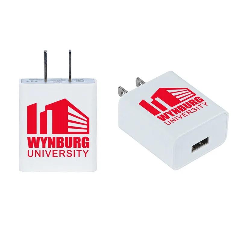 USB Wall Charger 2A UL Listed ABS - 1.6 x 2.4 in - product view 8