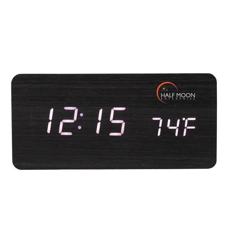 Wireless Charging Speaker Clock Wood 3W - 6 x 2.9 in