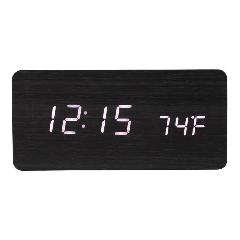 Wireless Charging Speaker Clock Wood 3W - 6 x 2.9 in - product view 2