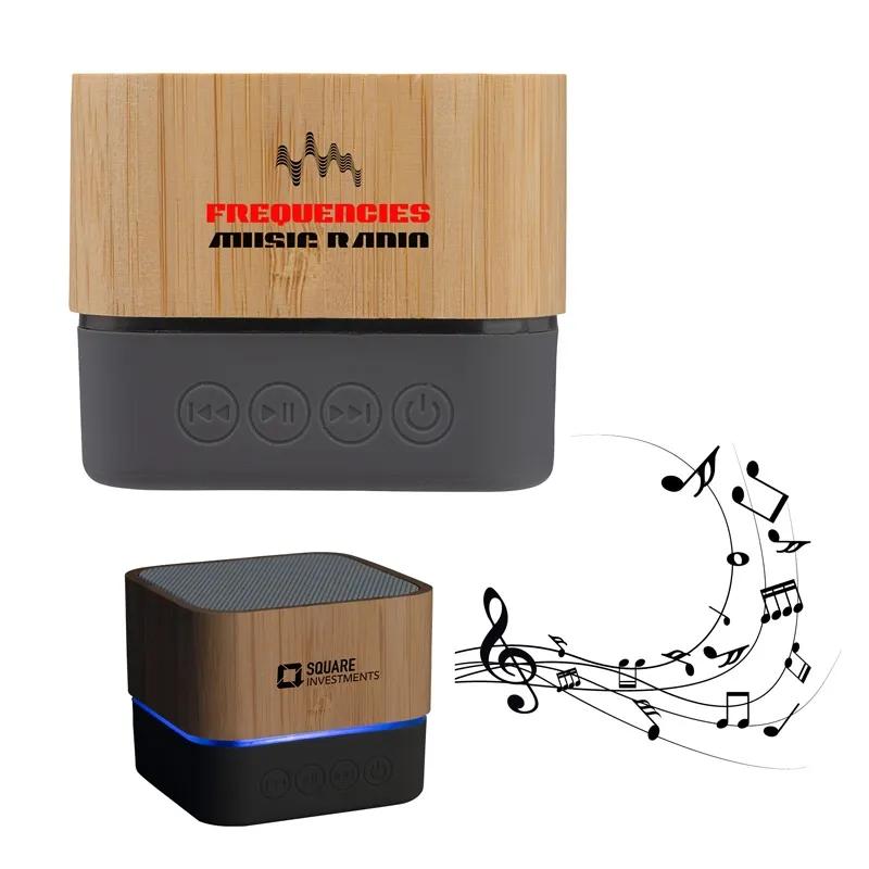 Bluetooth Speaker Bamboo Light-Up - 3W - product view 6