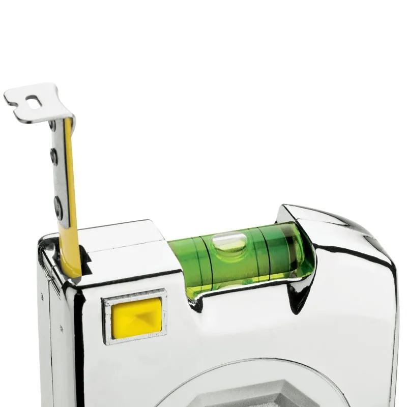 Tape Measure 12 ft Chrome with Spirit Level - 2.75 in - product view 2