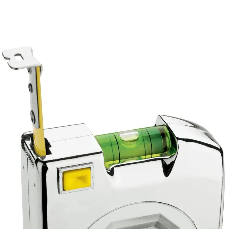 Tape Measure 12 ft Chrome with Spirit Level - 2.75 in - product view 5
