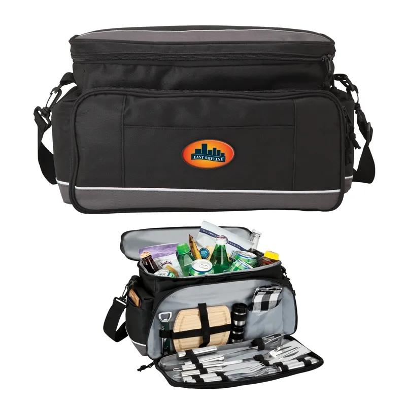 Cooler Bag with BBQ Tools and PEVA Lining - 15 Can - product view 6