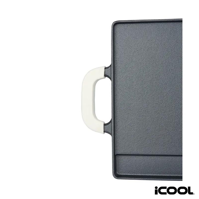 Cast Iron Griddle Reversible with Silicone Handles - product view 5