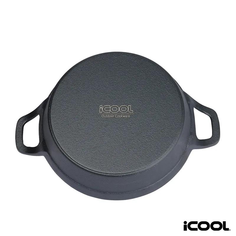 Cast Iron Skillet with Acacia Wood Base - 7 in - product view 5