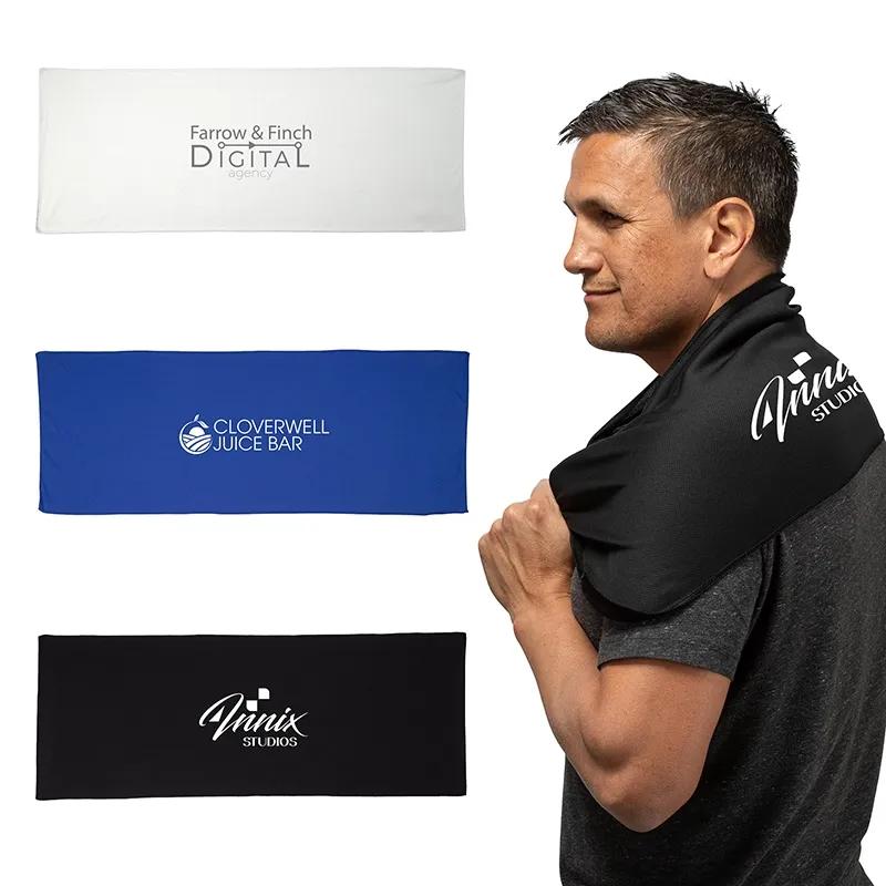 Cooling Towel Made from Recycled PET - 31 x 12 inch - product view 4