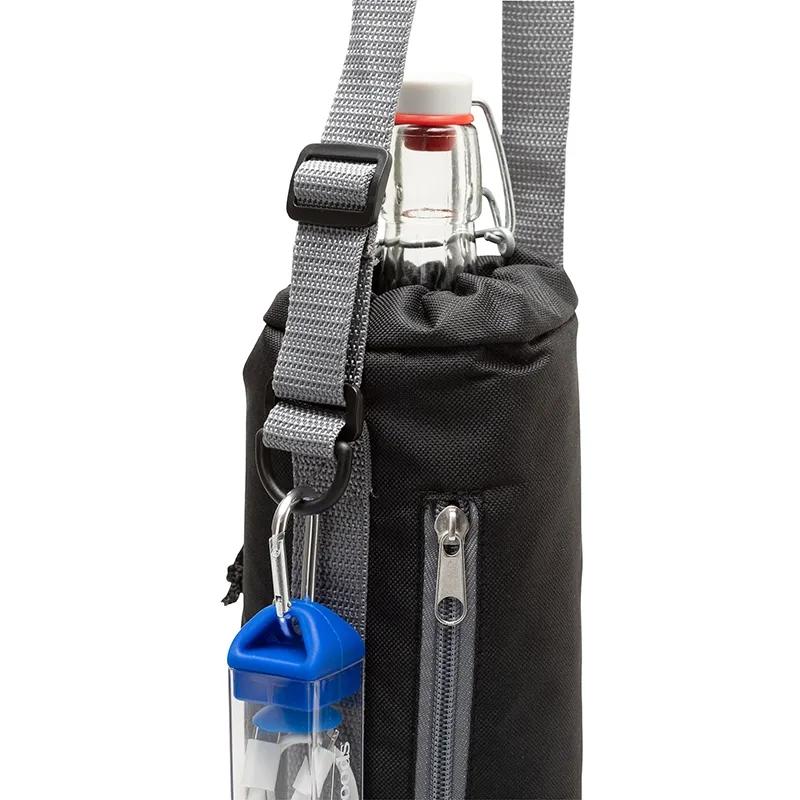 Insulated Bottle Carrier with Adjustable Strap - product view 6
