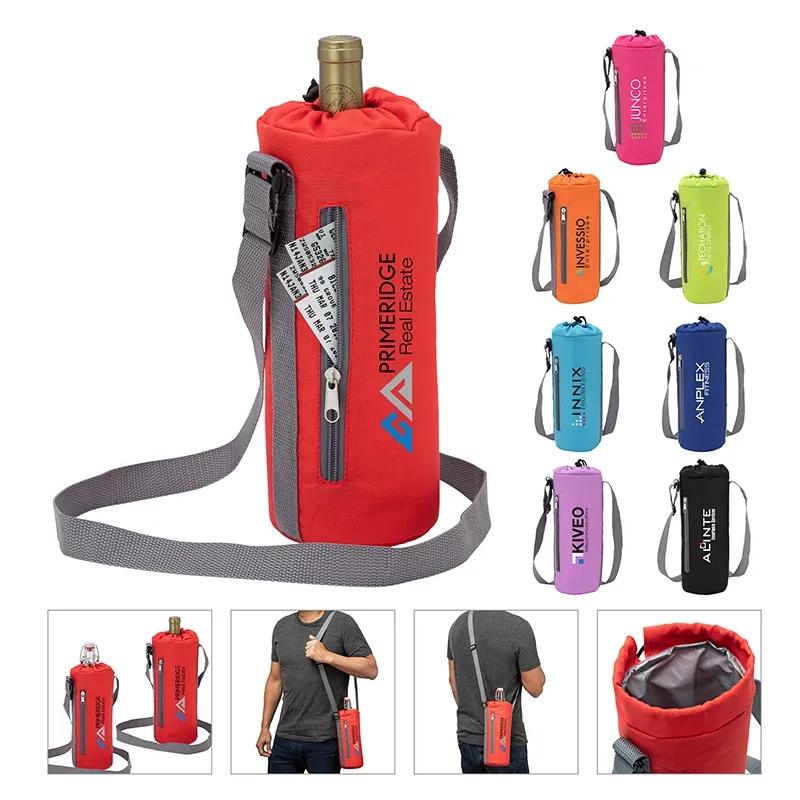 Insulated Bottle Carrier with Adjustable Strap - product view 7