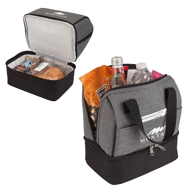 Lunch Cooler Bag with Dual Compartments - 6 Can - product view 5
