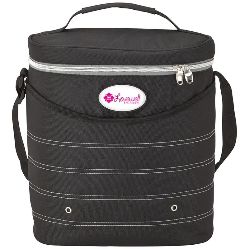 Oval Cooler Bag with Multiple Pockets - 16 Can