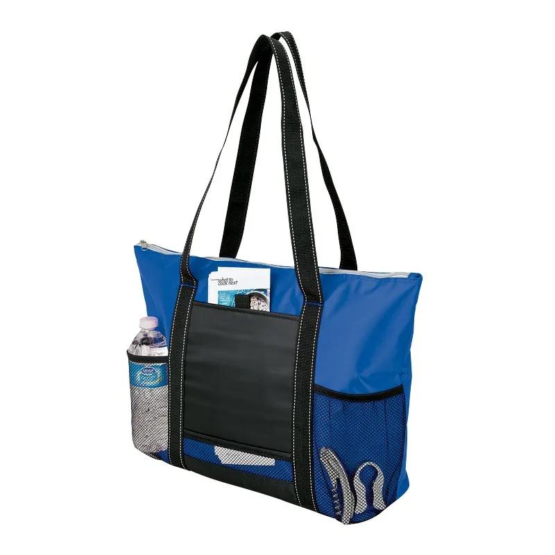Cooler Tote Mesh Pockets PEVA Lined - 15 x 13 in - product view 4