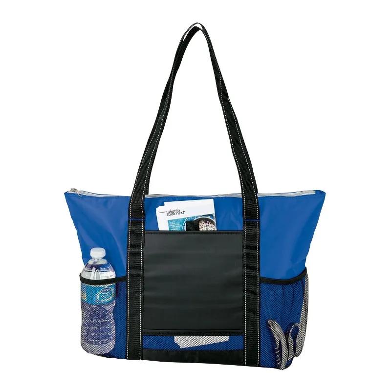 Cooler Tote Mesh Pockets PEVA Lined - 15 x 13 in - product view 5
