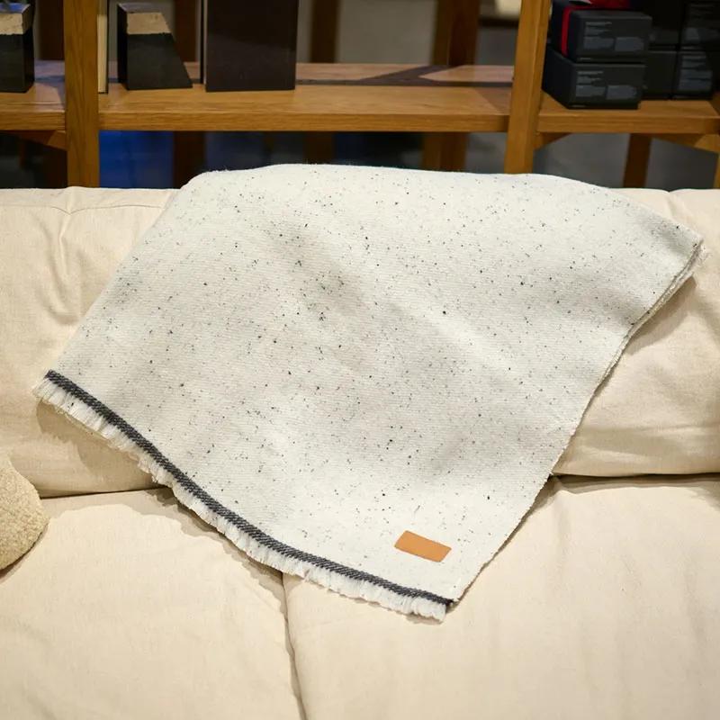 Throw Blanket Woven Linework Pattern - 50 x 60 in - product view 5