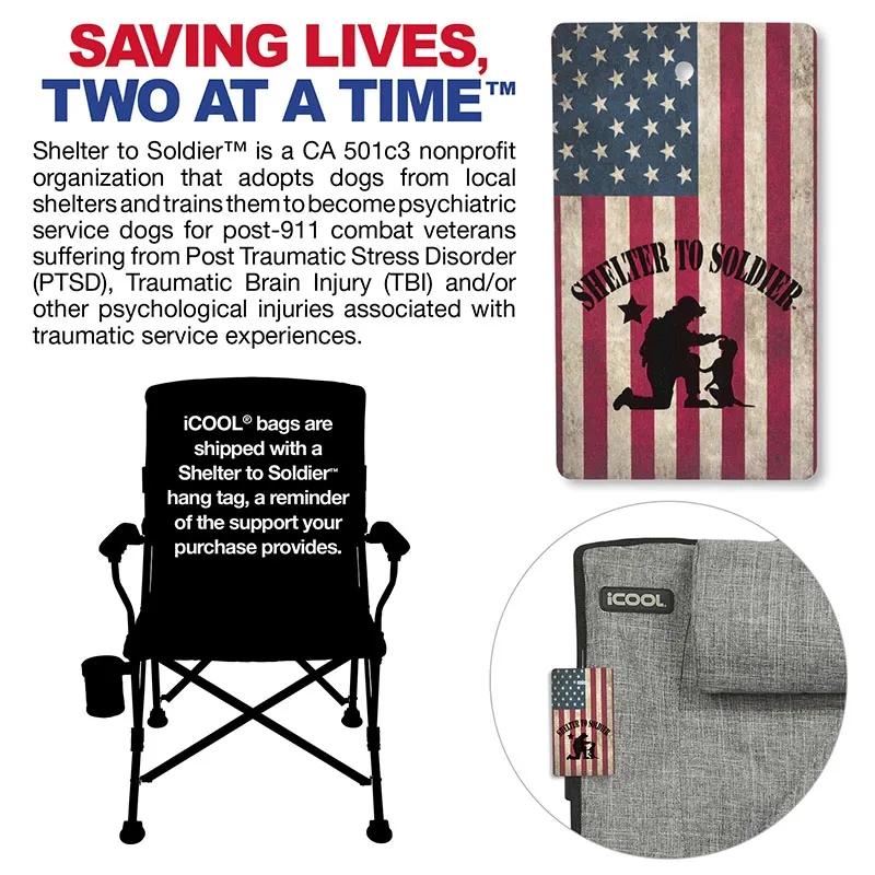 Camping Chair Padded Headrest Steel Frame - 20 x 26 x 35 in - product view 6