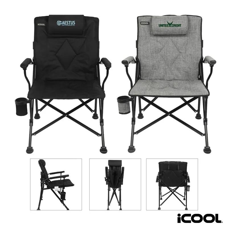 Camping Chair Padded Headrest Steel Frame - 20 x 26 x 35 in - product view 7