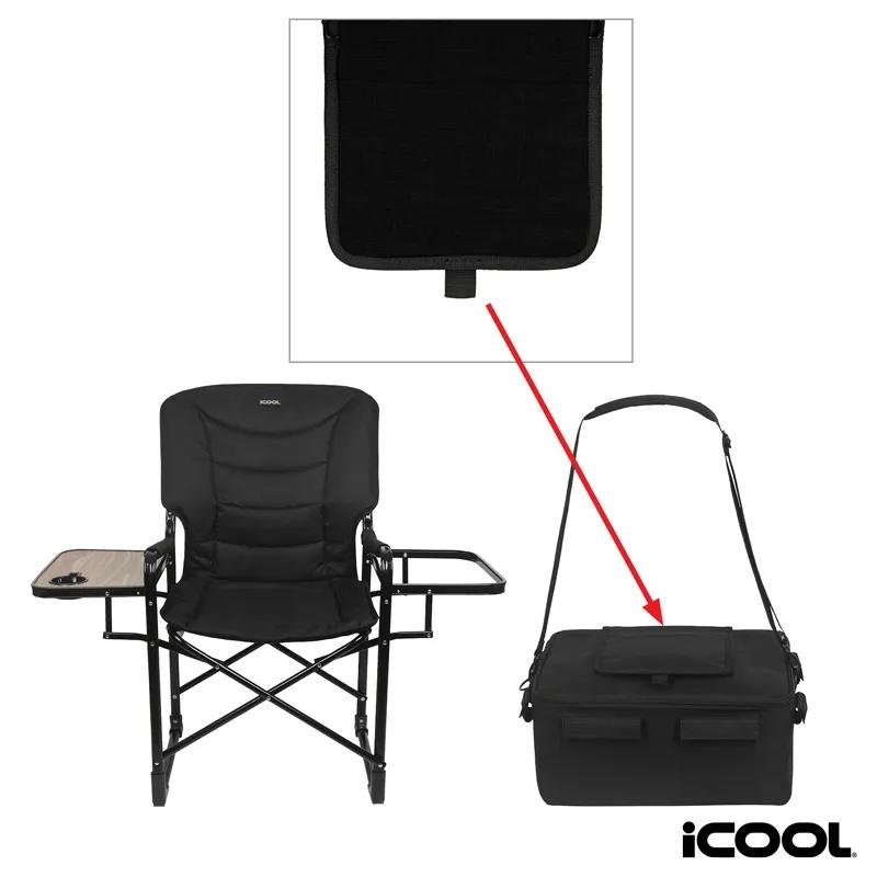 Camping Chair with 18-Can Cooler Side Table - 44 x 23 x 39 in - product view 2