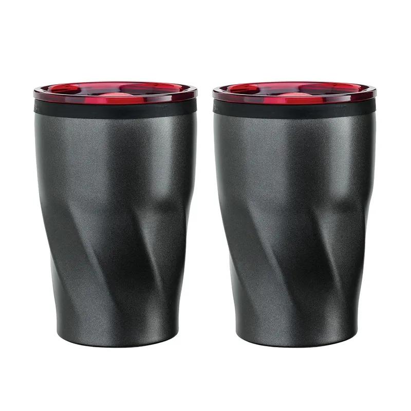 Coffee Tumbler Gift Set with Twist Grip - 12 oz (2 Pack) - product view 2