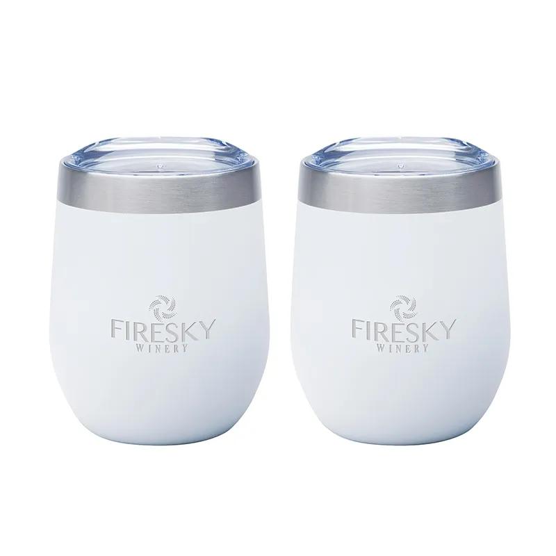 Insulated Wine Tumbler Gift Set Double Wall - 12 oz (2 Pack) - product view 3