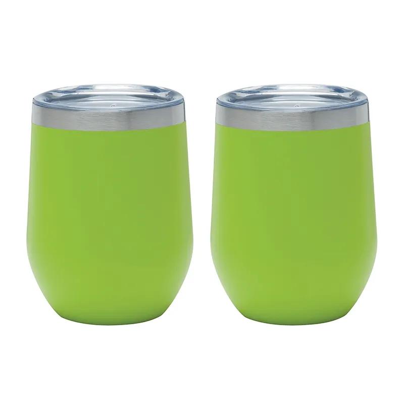 Insulated Wine Tumbler Gift Set Vacuum Sealed - 12 oz (2 Pack) - product view 3