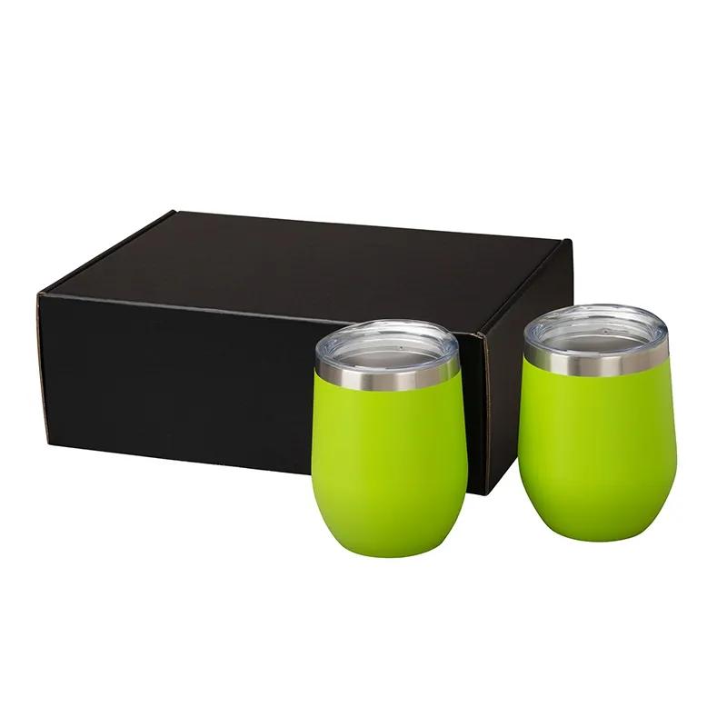 Insulated Wine Tumbler Gift Set Vacuum Sealed - 12 oz (2 Pack) - product view 5