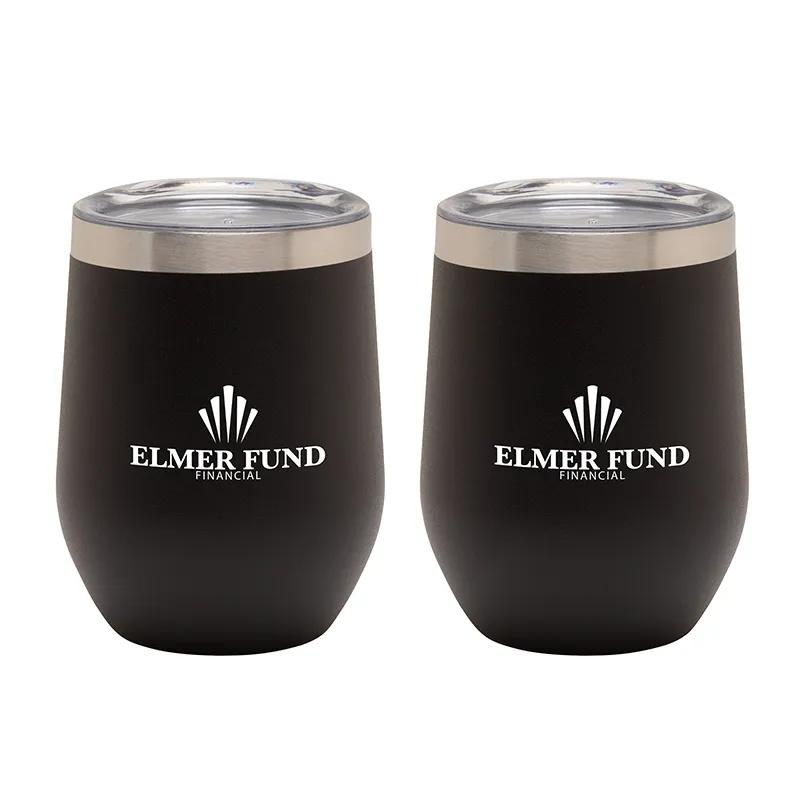 Insulated Wine Tumbler Gift Set Vacuum Sealed - 12 oz (2 Pack) - product view 19