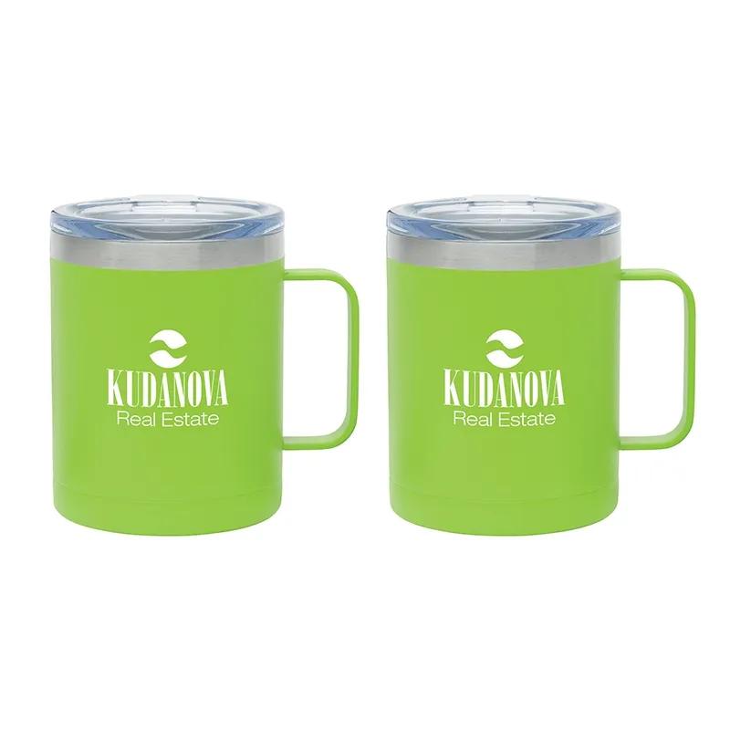 Insulated Camping Mug Gift Set with Handles - 14 oz (2 Pack) - product view 2