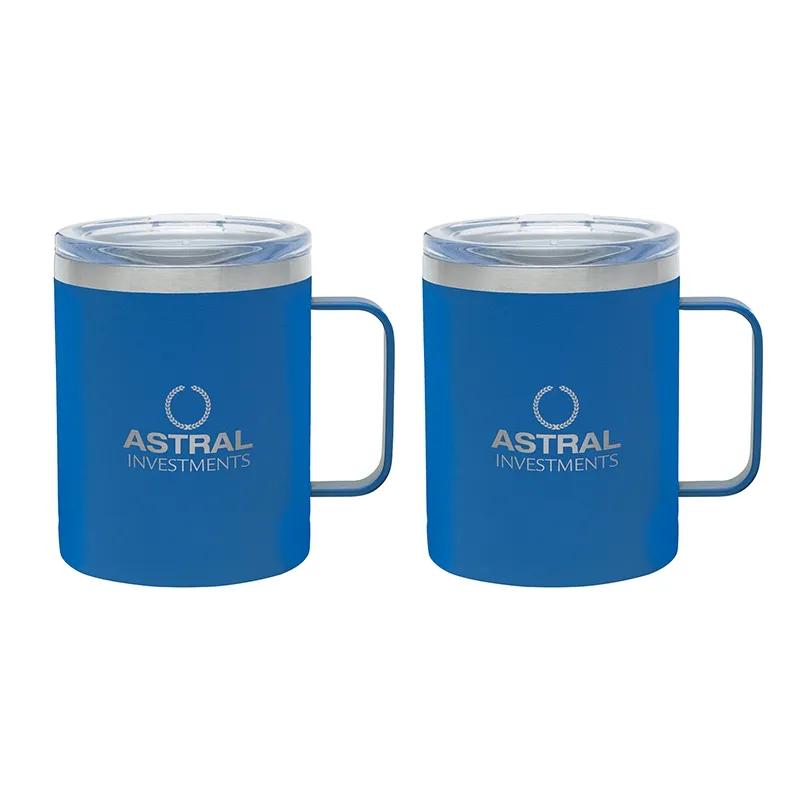 Insulated Camping Mug Gift Set with Handles - 14 oz (2 Pack) - product view 6