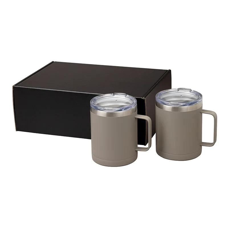 Insulated Camping Mug Gift Set with Handles - 14 oz (2 Pack) - product view 14