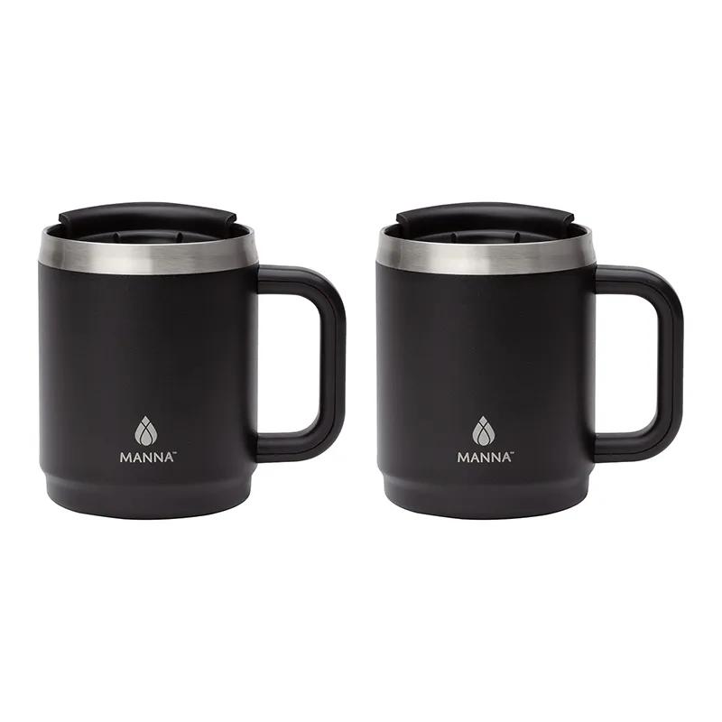 Insulated Camping Mug Gift Set with Sliding Lids - 14 oz (2 Pack) - product view 8