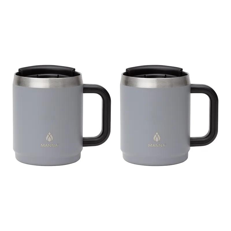 Insulated Camping Mug Gift Set with Sliding Lids - 14 oz (2 Pack) - product view 13