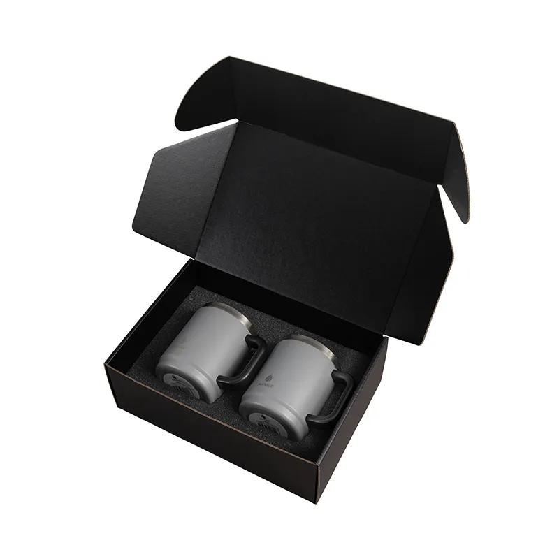 Insulated Camping Mug Gift Set with Sliding Lids - 14 oz (2 Pack) - product view 14