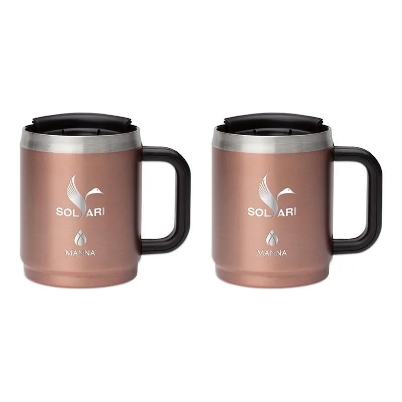 Insulated Camping Mug Gift Set with Sliding Lids - 14 oz (2 Pack) - product view 16