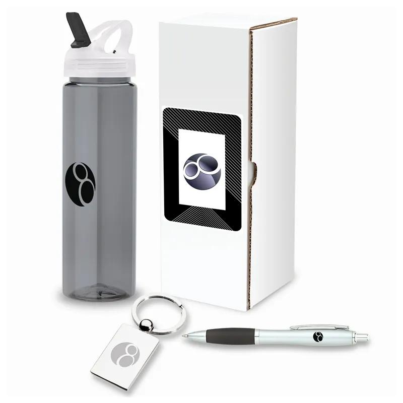 Thank You Gift Set 3-Piece with Metal Keyring - 25 oz Bottle - product view 2