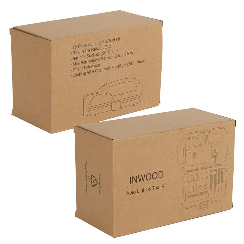 Auto Tool Kit with Flashlight Case and Ratchet - 8 Sockets - product view 2