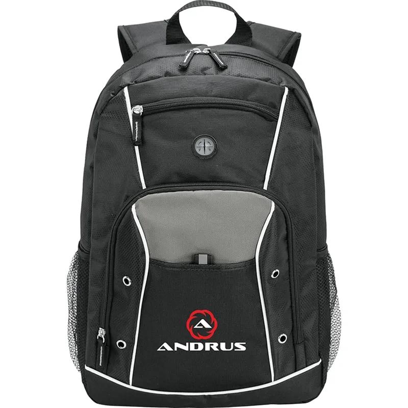 Backpack with Padded 15 Inch Laptop Compartment - 600D