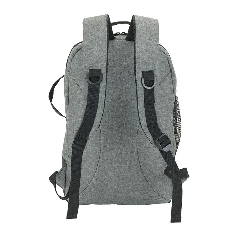 Backpack with Denim Feel Fabric and Laptop Compartment - product view 3