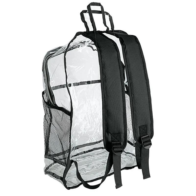 Clear PVC Backpack with Security Screening Design - product view 3