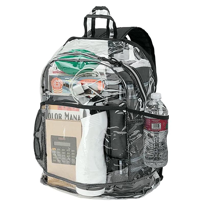 Clear PVC Backpack with Security Screening Design - product view 6