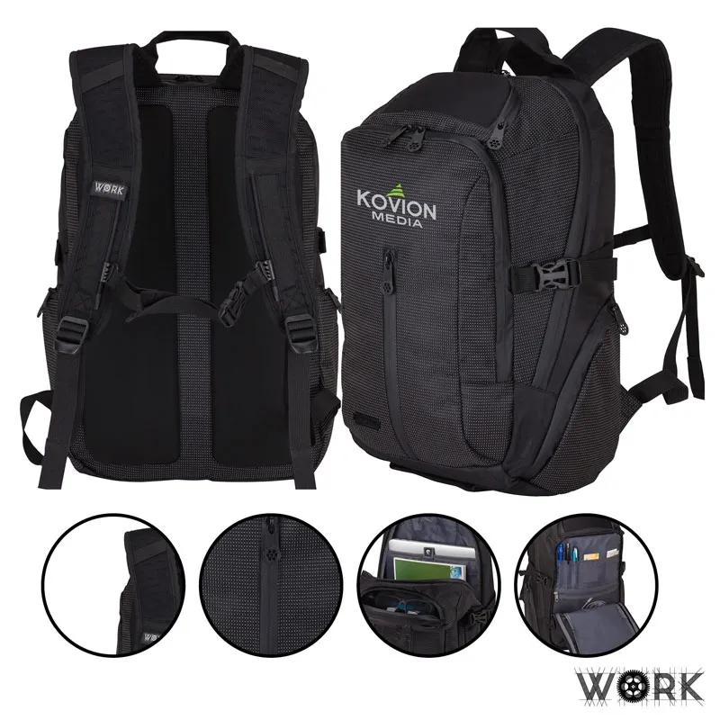 Laptop Backpack Heavy-Duty Water-Resistant - 11 x 18.5 in - product view 11