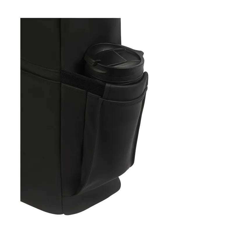 Laptop Backpack PU Vegan Leather Roll-Top - 11.5 x 17 in - product view 5