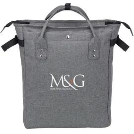 Backpack Tote Convertible Heathered Grey - 12.4 x 16.3 in