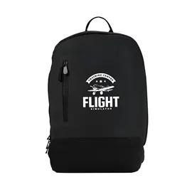 Laptop Backpack Water-Resistant PU Minimalist - 12 x 16.3 in