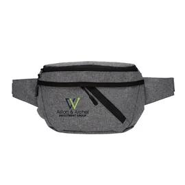 Crossbody Waist Bag Two-Pocket Adjustable - 9.8 x 5.3 in - product view 2
